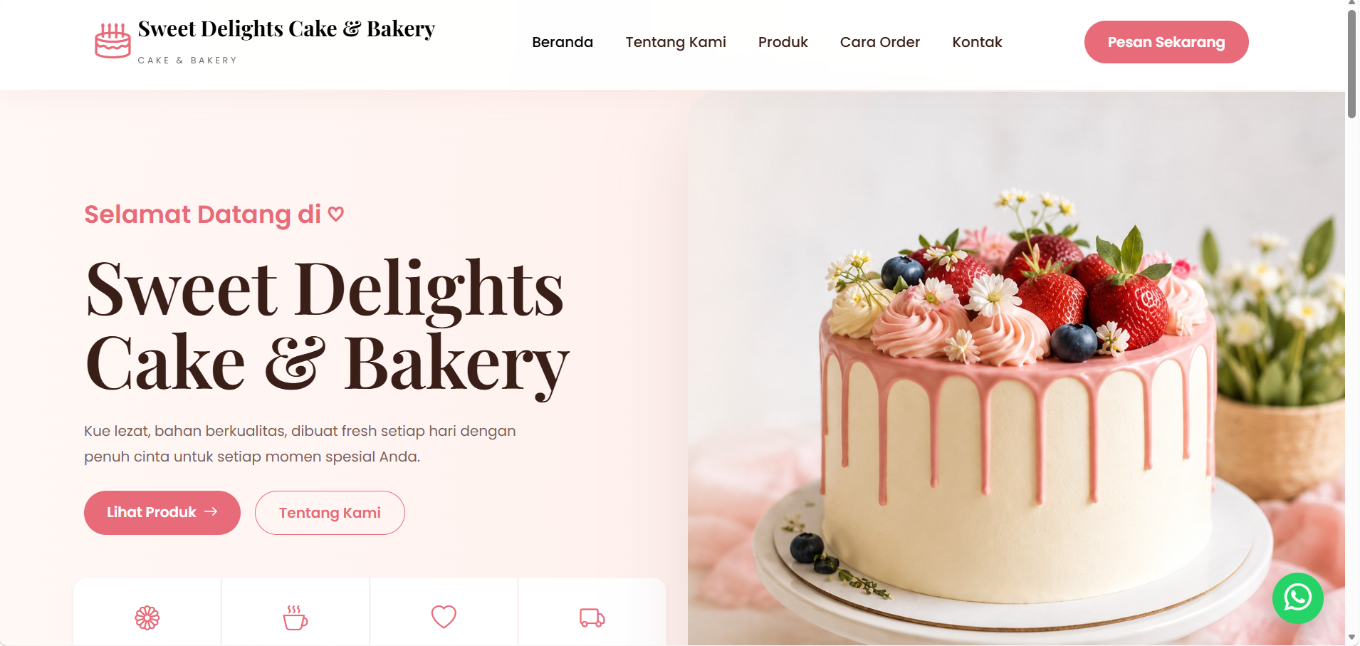 Website UMKM Cake Shop